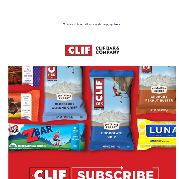 New Year, New Routine with CLIF Subscribe