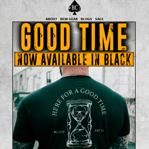 NEW - Good Time In Black!! - Ready To Ship!