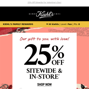 25% OFF Because We ❤️ You