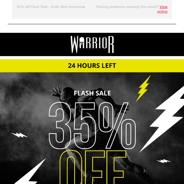 Final 24 hours: 35% off EVERYTHING