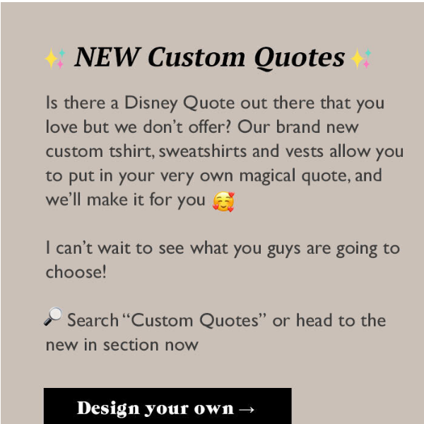 ✨ New Custom Quotes ✨ Design your own 🥰