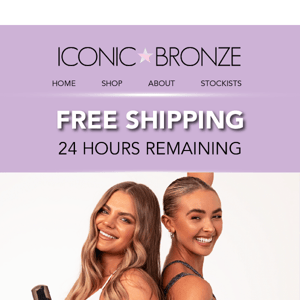 Last Chance!  Free Shipping, 24 hours remaining🛒✨