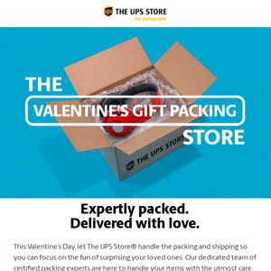 Score 20% Off* Packing for Valentine’s Day!