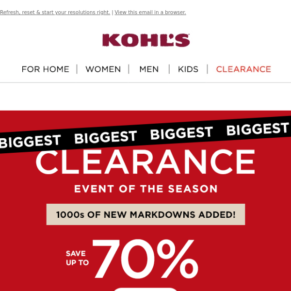 Up to 70% off CLEARANCE ⁉️👀 What a deal!