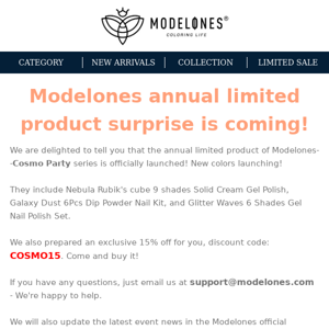 💥Modelones Annual Limited Product Surprise is coming!💥