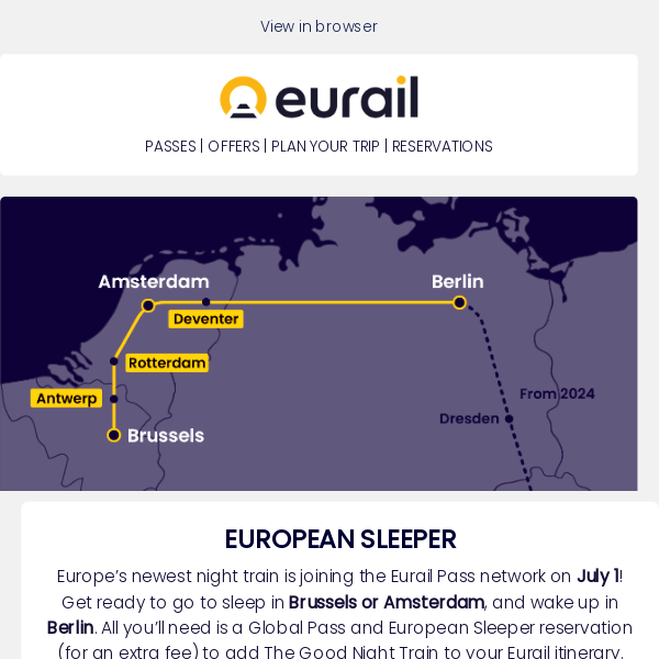 Brussels → Amsterdam → Berlin by night train 🚂🌚