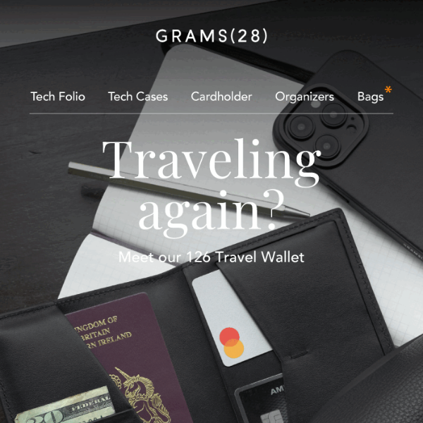 126 Passport Wallet - GRAMS28