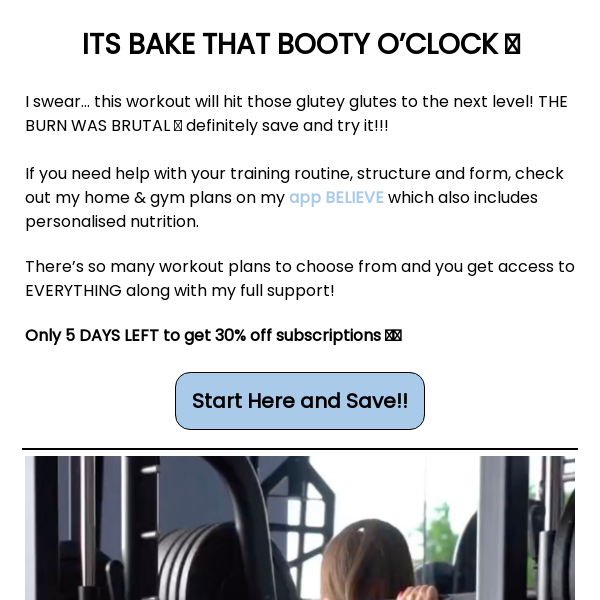 It's Bake That BOOTY O'Clock 🍑