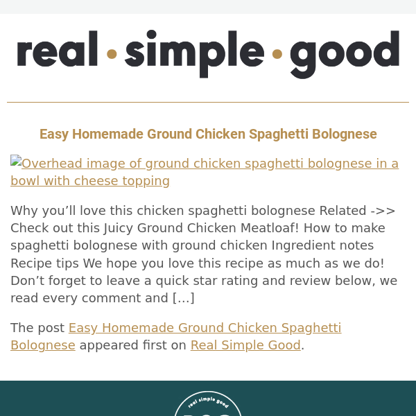 Easy Homemade Ground Chicken Spaghetti Bolognese