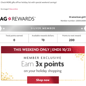 Save MORE, Earn MORE: Up to 20% off + 3x points