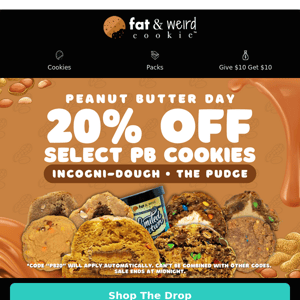 20% OFF Peanut Butter Cookies! 🥜🤑