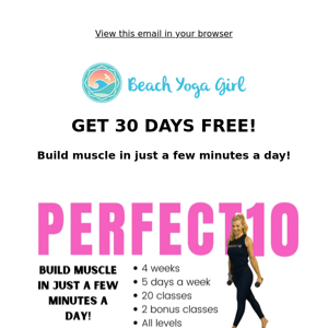 GET 30 DAYS FREE!