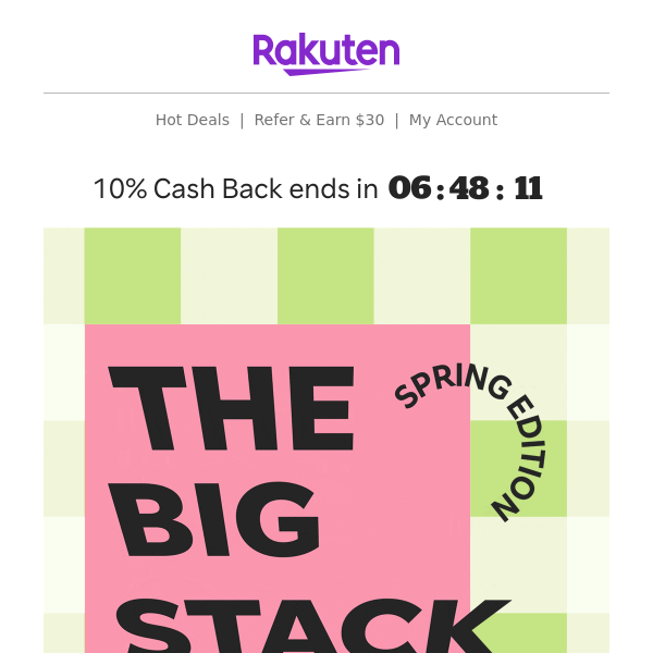 10% Cash Back PLUS try out new stores - don't pass up these offers!