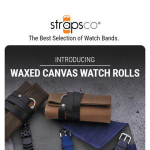NEW Waxed Canvas Watch Rolls!