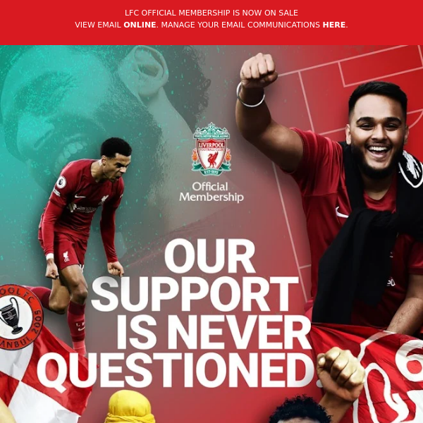 Join LFC Official Membership for 2023/24