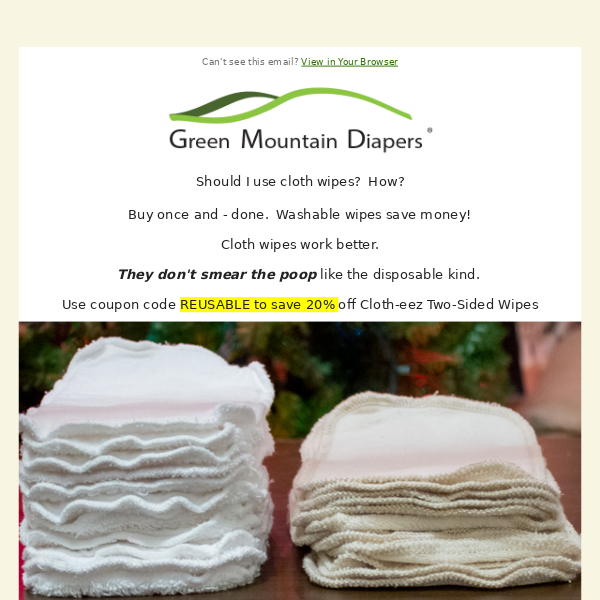 How to use cloth wipes