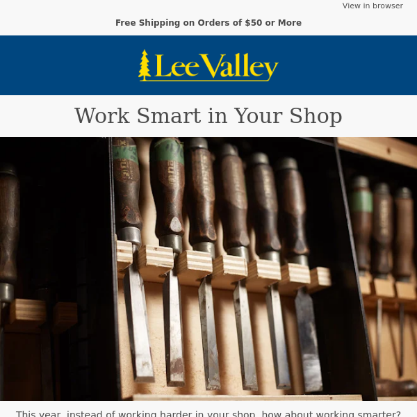 Time to Hibermake: Work Smart in Your Shop