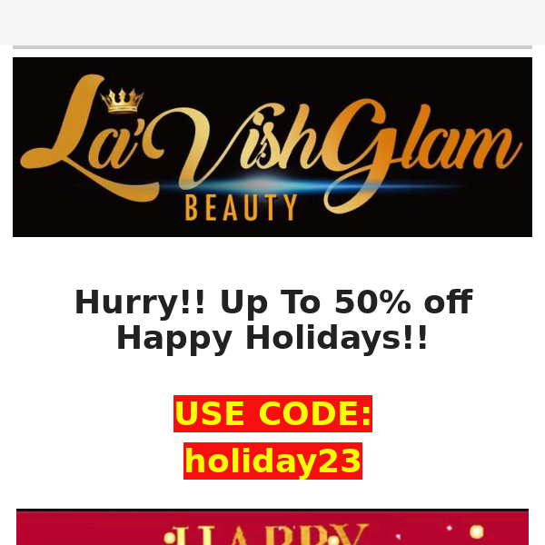 HURRY UP 50%OFF HOLIDAY DEALS