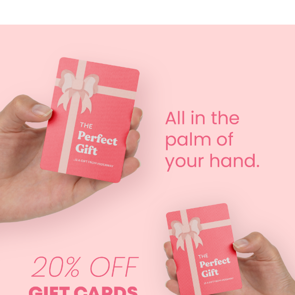 Save 20% OFF Gift Cards