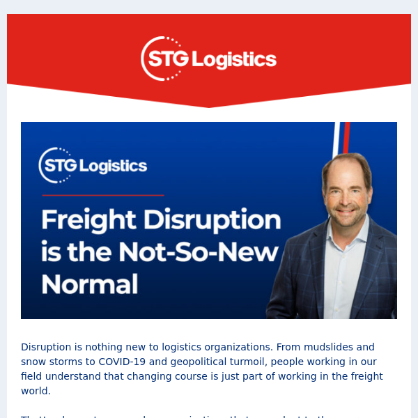 Learn How STG can help dealtownmail.com with Freight Disruption