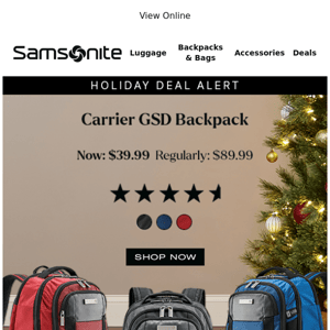Holiday Deal Alert: Carrier GSD Backpack Now Only $39.99