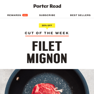 20% Off Filet Mignon!