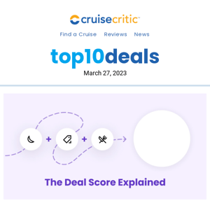 Just In: Top 10 Cruise Deals Ranked by Deal Score