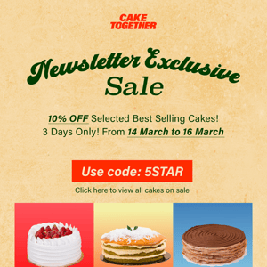 3 DAYS ONLY 🎂 Our Best Sellers are on SALE!