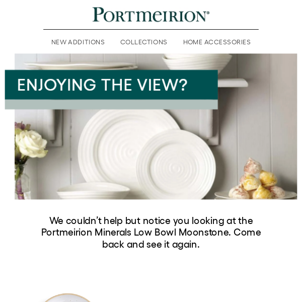 Did Portmeirion Minerals Low Bowl Moonstone catch your eye?