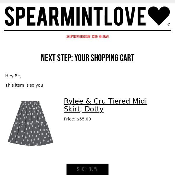 Get 10% off at SpearmintLOVE!