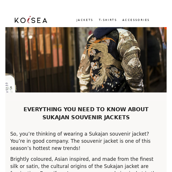 Everything you need to know about Sukajan Souvenir jackets