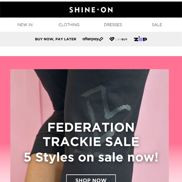 FEDERATION CUT TRACKIE SALE 🔥🔥