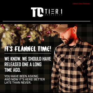 Flannels are here!