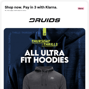 🤪 THURSDAY THRILLS: ALL ULTRA FIT HOODIES JUST £19.99 🤑