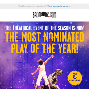 Experience LIFE OF PI on Broadway — Now Nominated for 5 Tony Awards