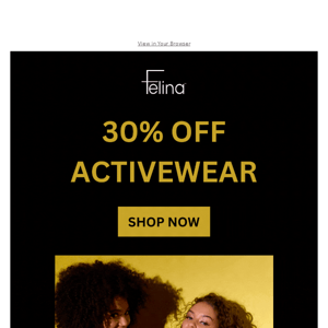 Let's get active with 30% off 🏃‍♀️
