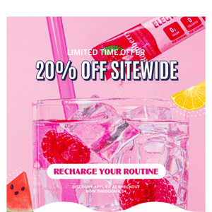 Recharge with 20% off 🎉