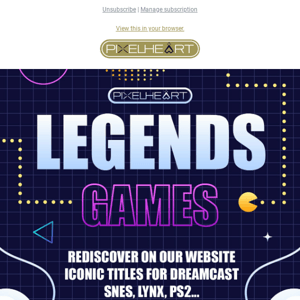 Retrogaming Legends games, little stock!