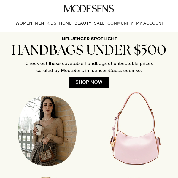 Designer bags under $500!