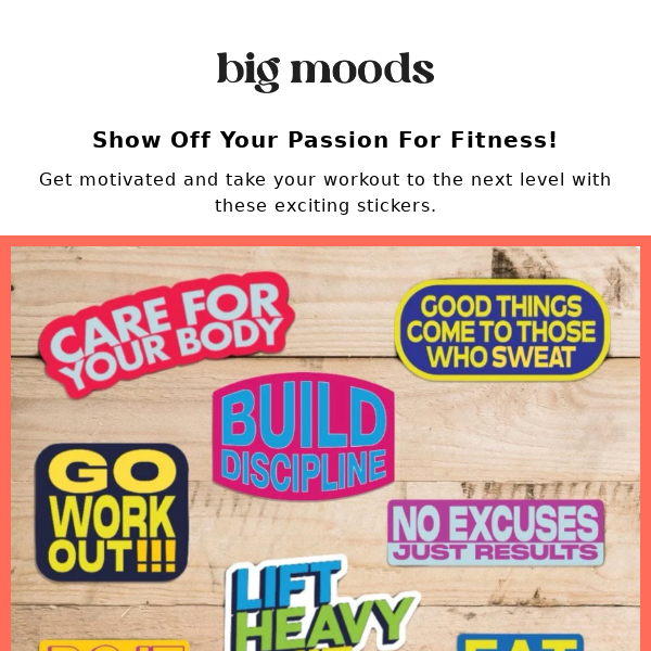 Shop Inspirational Fitness Stickers!