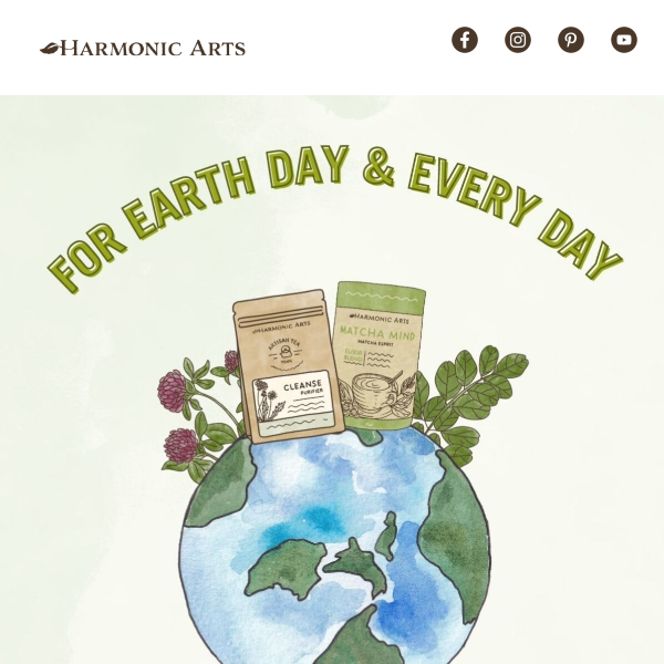 Happy Earth Day! Save 15% off planet-friendly products