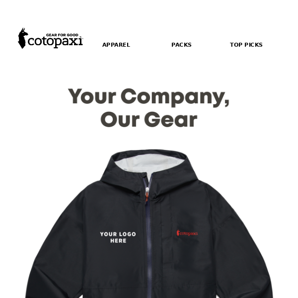 Custom Cotopaxi Gear for Your Company - Cotopaxi