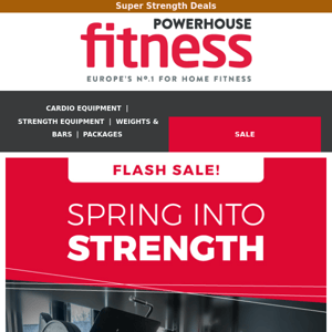 Spring into Strength - Up to 50% OFF 🏋️
