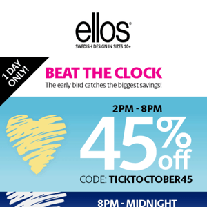 🕗UNTIL 8PM: 45% OFF