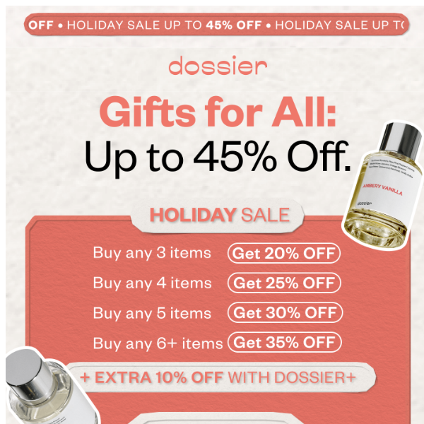 Holiday GIFTS: Up to 45% off
