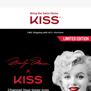 ❤️Get your Marilyn Monroe x KISS order in before it's sold out