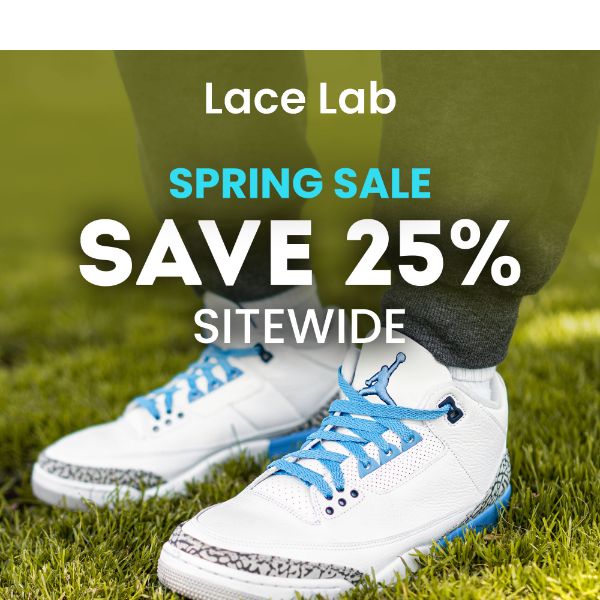 🌼 Lace Up for Spring: 25% Off Sale Starts Now! 🌼