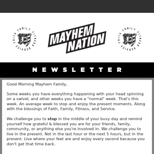Mayhem Nation Newsletter // Unlock the Secret to Contentment