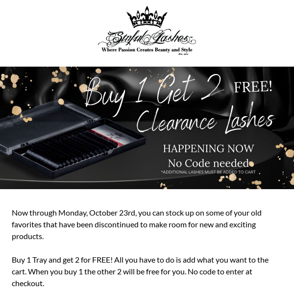 ✨ Free Lashes! Final Days!