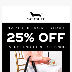 25% OFF EVERYTHING starts NOW! 🖤🙌